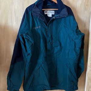 Columbia Men's Dark Teal Performance Jacket Mens Large